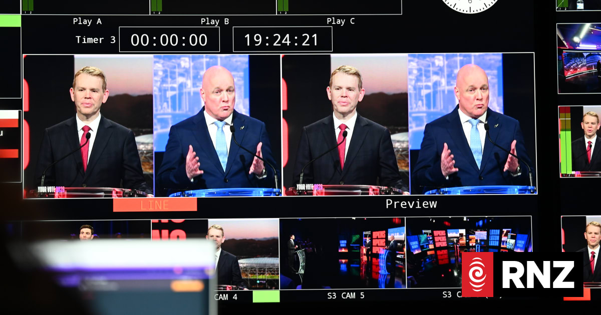 Watch it in full: TVNZ's Chris Hipkins v Christopher Luxon leaders' debate