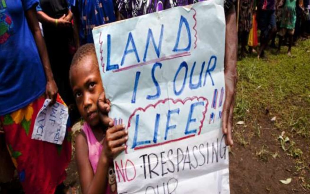 Temotu locals want to protect their land against devastation from mining activities.
