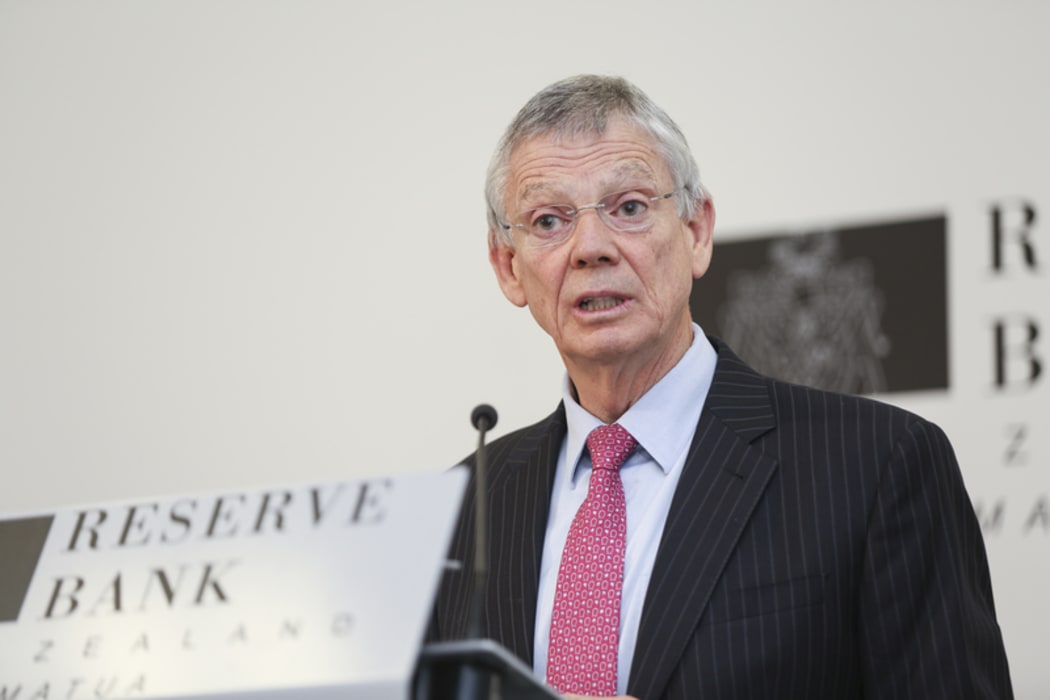 09062016 Photo: RNZ/Rebekah Parsons-King. Governor of the Reserve Bank of New Zealand, Graeme Wheeler delievers lastest OCR annoucement.