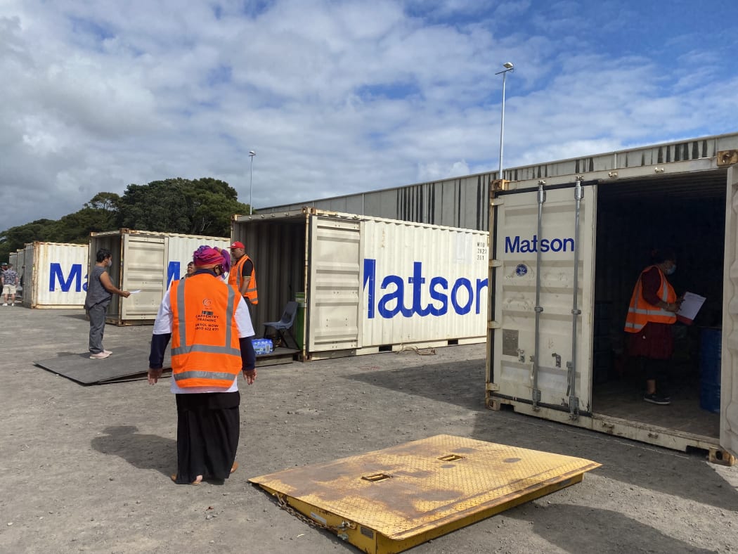The Aotearoa Tonga Relief Committee is coordinating shipping containers at Auckland's Mt Smart Stadium to be filled with donations, including emergency supplies from family in New Zealand to relatives in Tonga.