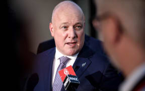 Prime Minister Christopher Luxon speaks to media in New Delhi, India on 19 March 2025.