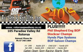 Rotorua Stockcar club advertisement (2018)