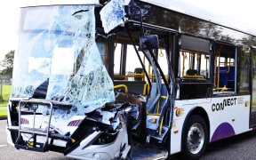 Bus crash in Palmerston North.