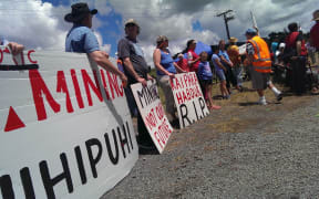 Ngati Hau led the anti-mining protest.