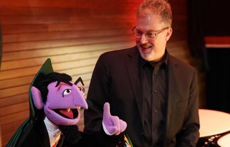 Sesame Street's The Count with NZSO's Larry Reese