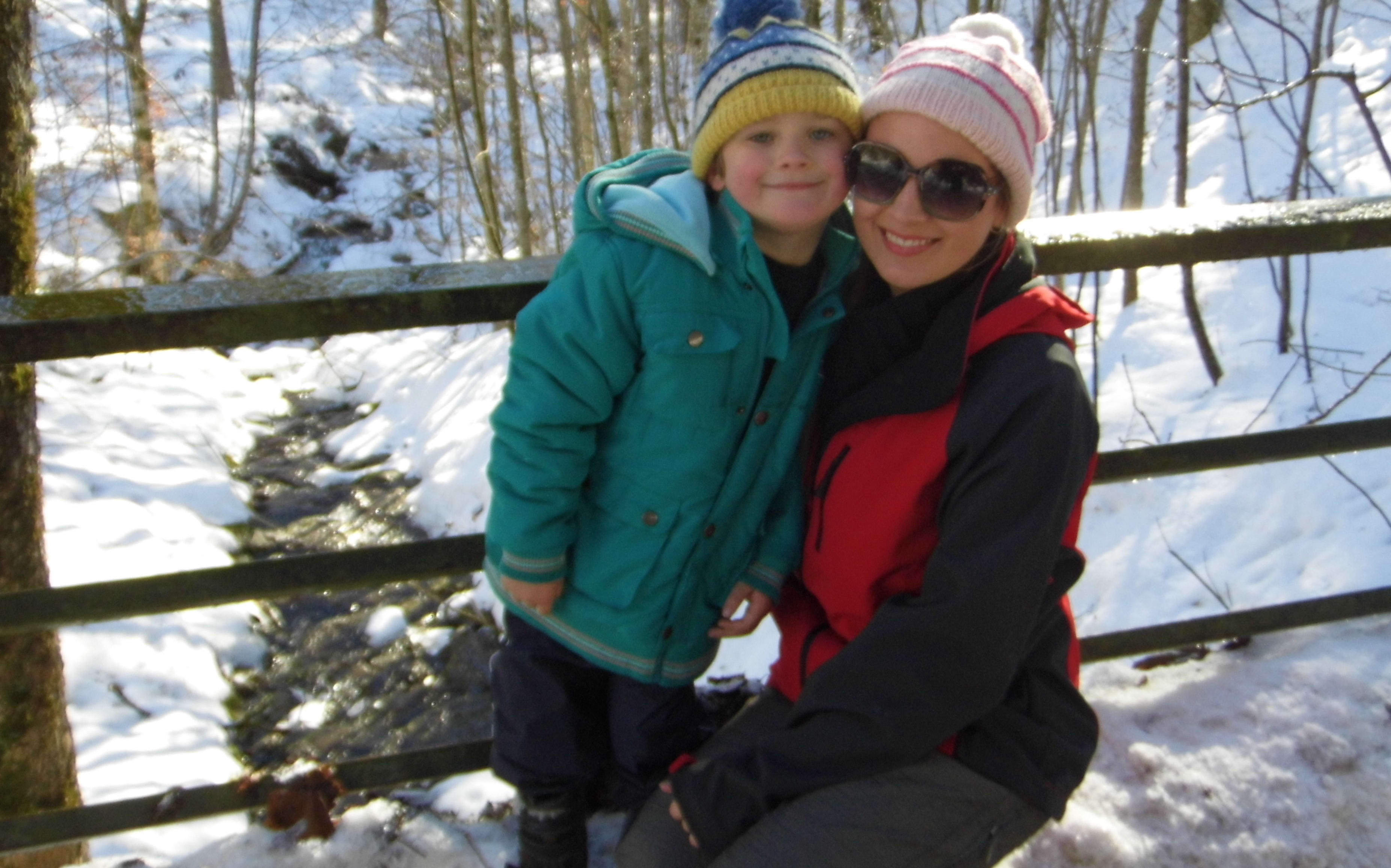 Victoria Scheule and her son, Carter