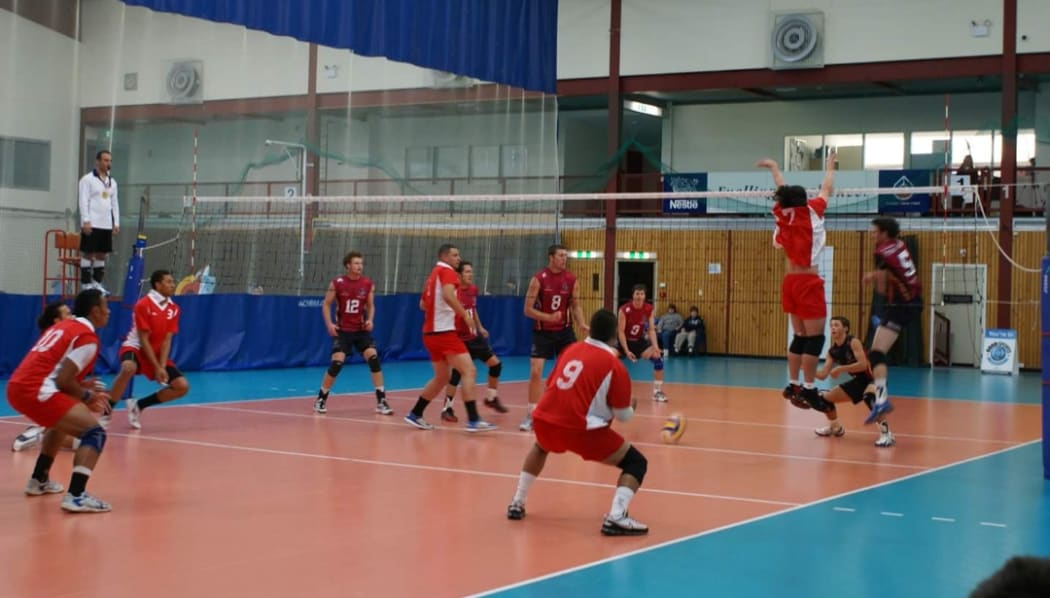 New Zealand Volleyball Representative Hollice Palelei (#9).