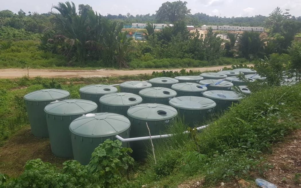 Water tanks at Hillside Haus