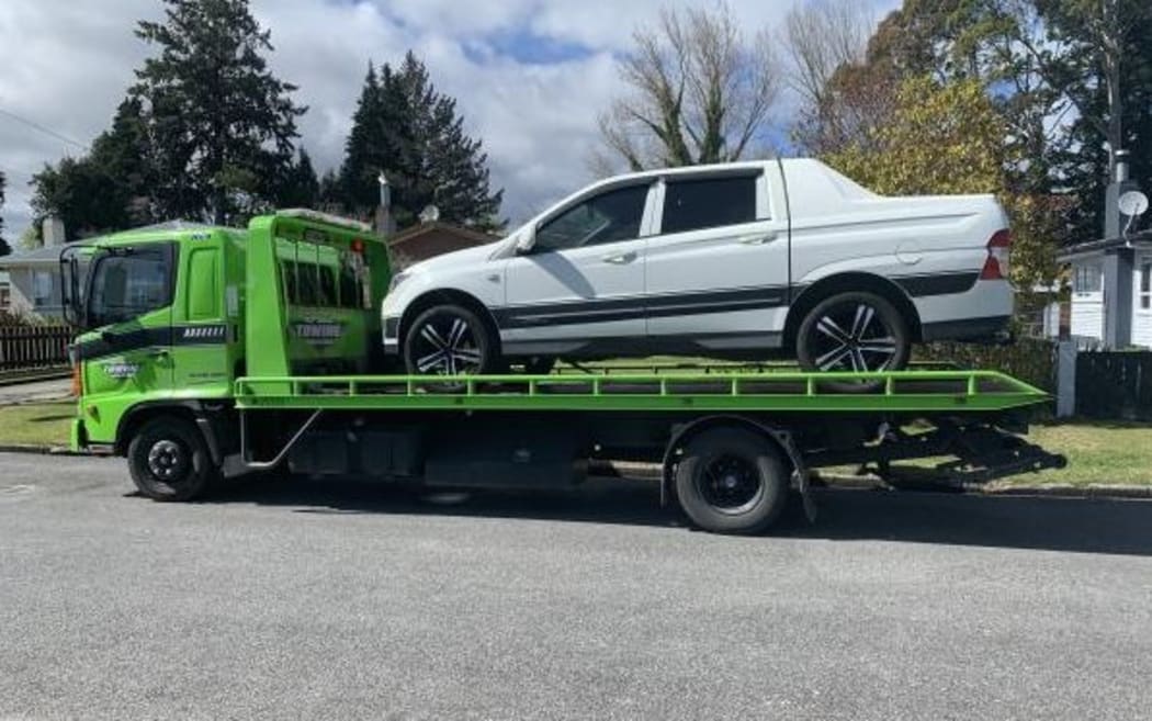 Ute seized by Police in Bay of Plenty/Waikato operation.