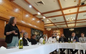 Peeni Henare (second from right) met with iwi health providers from across Te Tai Tokerau in WhangāreI.