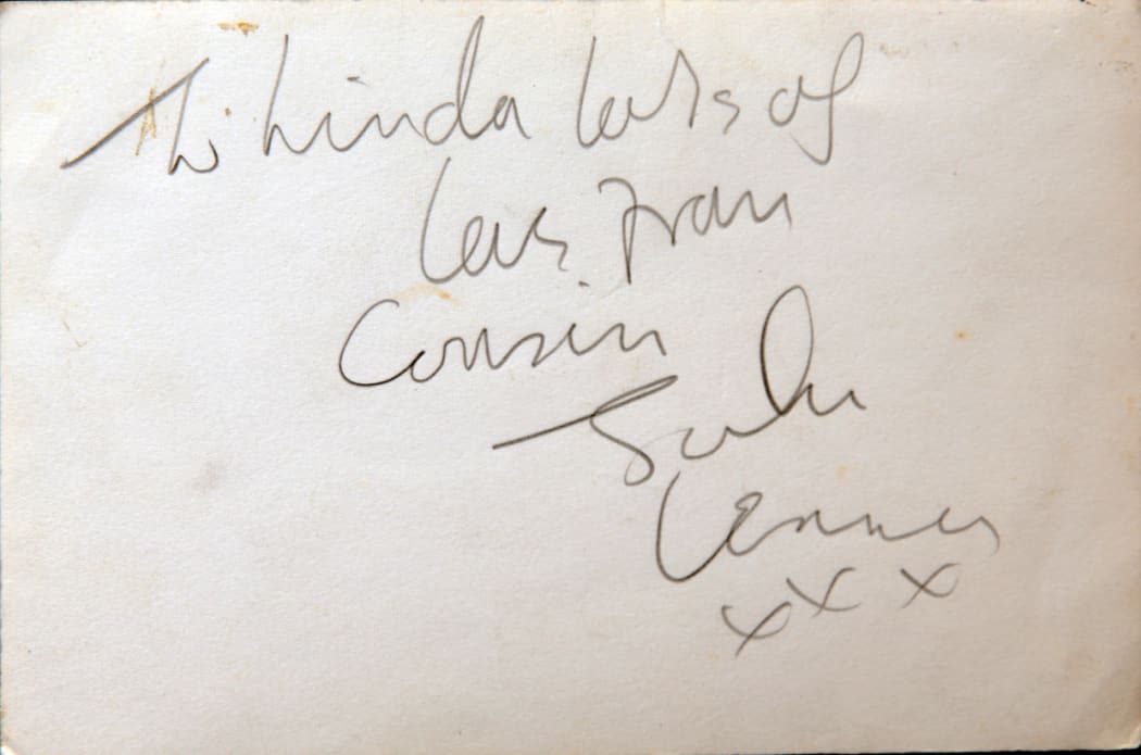 John Lennon's note to Lynda Mathews.