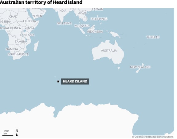 Australian territory of Heard Island