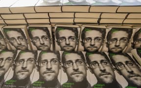 Copies of the book titled "Permanent Record" by US former CIA employee and whistleblower Edward Snowde.