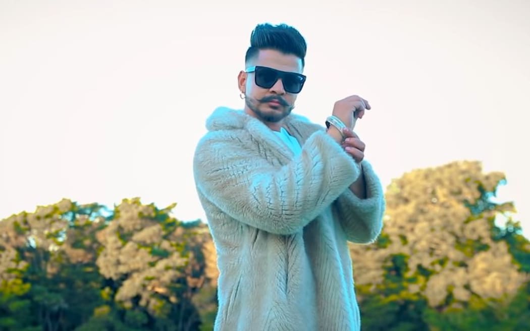 Lovepreet Brar in a screenshot from his 'Jail' music video.