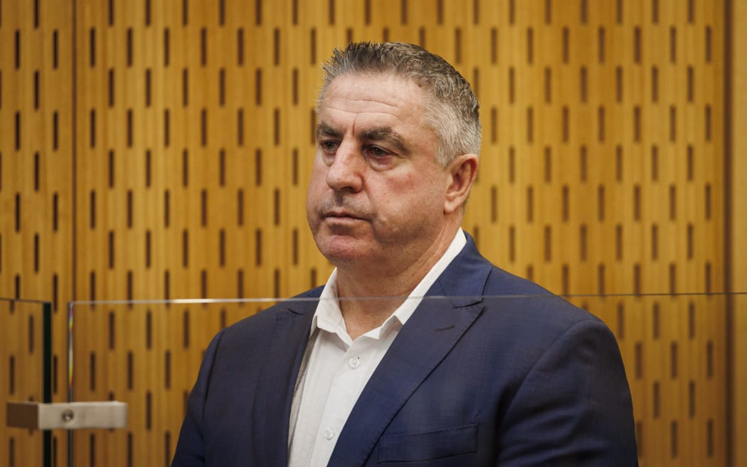David Benbow appears at the High Court in Christchurch for sentencing.