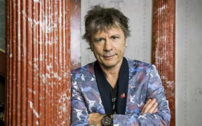 Bruce Dickinson, lead singer of the English heavy metal band Iron Maiden.