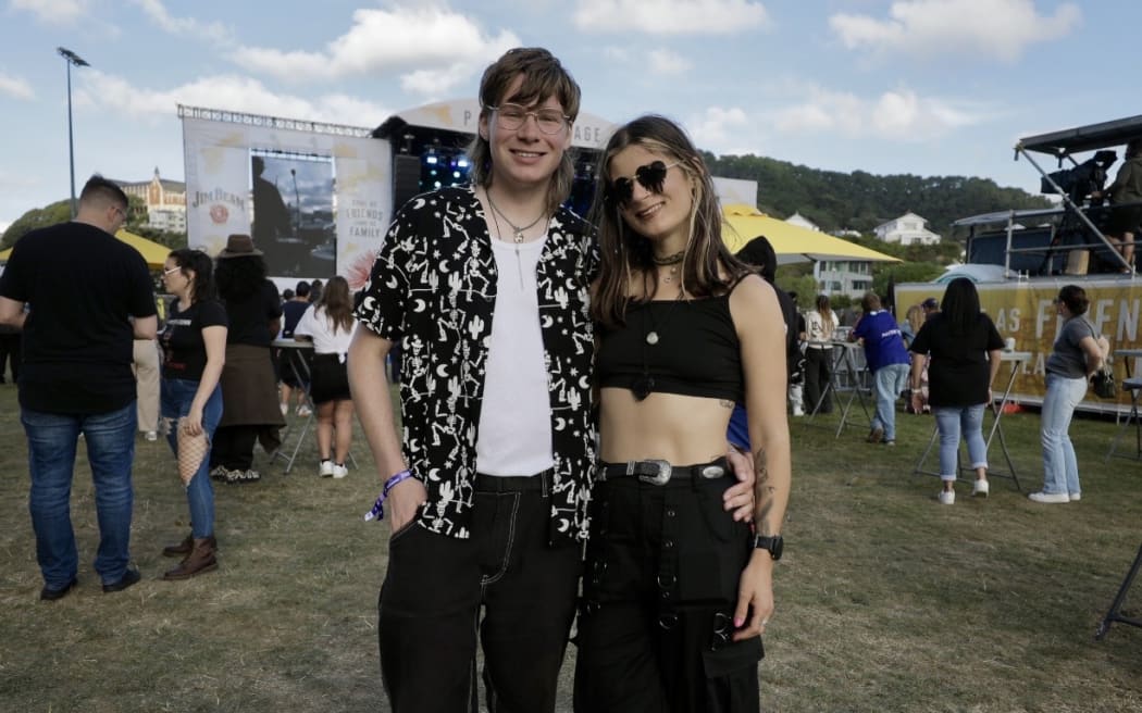 Kendra and Tom at the Homegrown music festival.