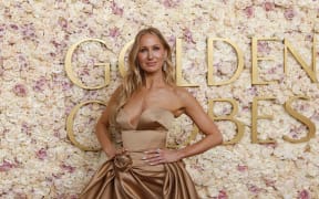 US comedian and host Nikki Glaser arrives for the 82nd annual Golden Globe Awards at the Beverly Hilton hotel in Beverly Hills, California, on January 5, 2025.