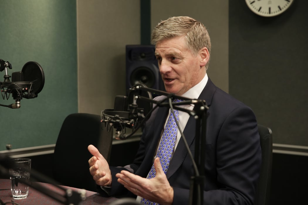 Prime Minister Bill English in RNZ's Auckland studio.