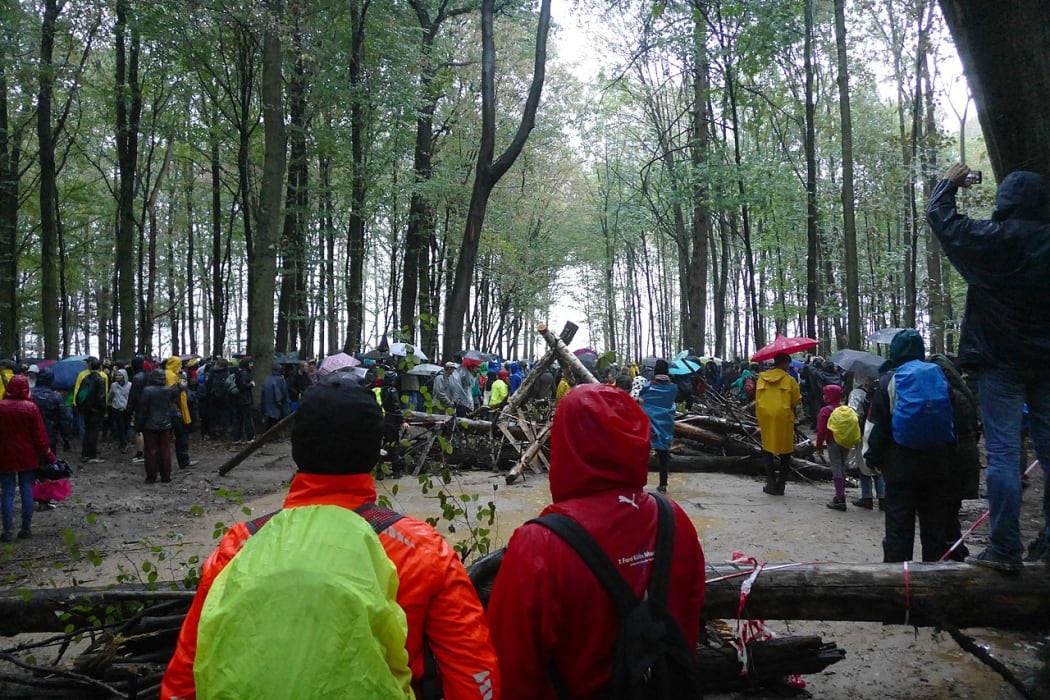 Barricade at Hambacher Forest (September 2016)