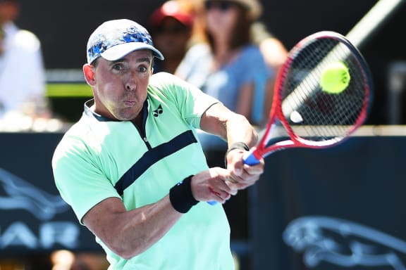 Rubin Statham (NZL) during the ASB Classic. ASB Tennis Centre, Auckland,  New Zealand. Tuesday 8 January 2019.