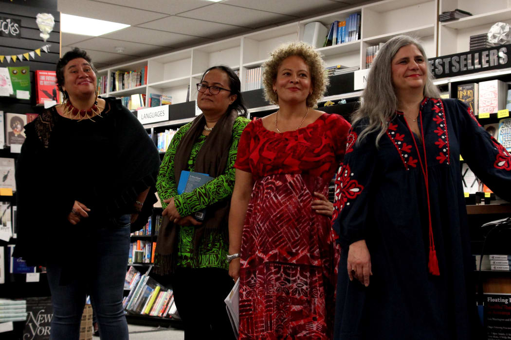 L-R Sia Figiel, Mere Taito, Karlo Mila and Janet Steele.