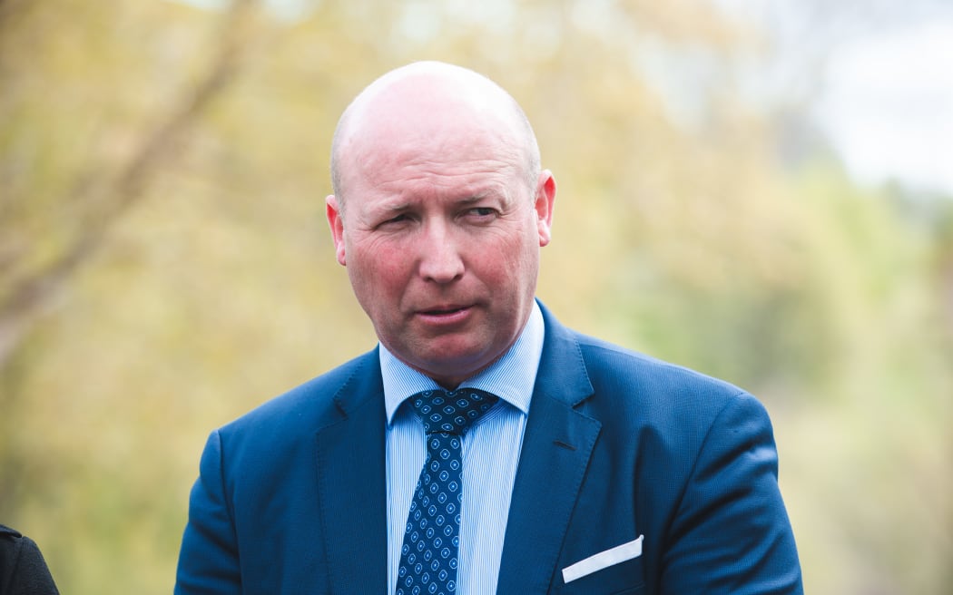 National Party spokesperson for Agriculture David Bennett campaigning with leader Judith Collins in Gisborne on 24 September, 2020.