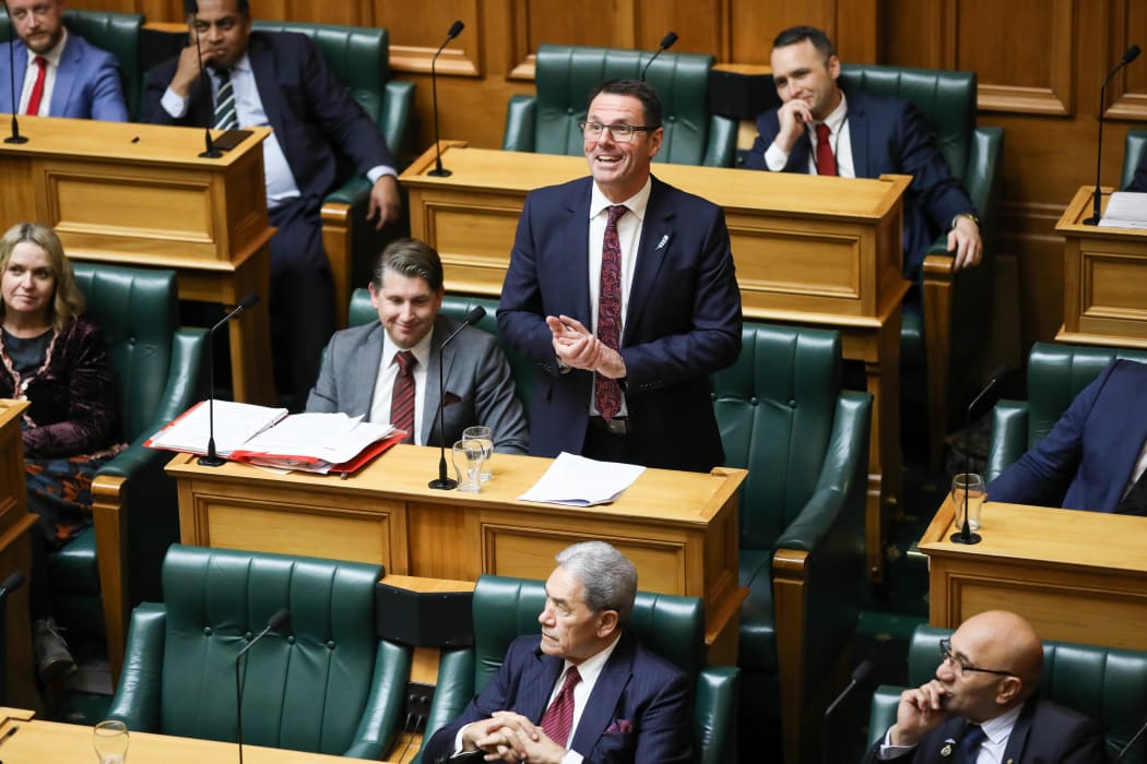 Departing New Zealand First MP Clayton Mitchell gives his valedictory speech to the House