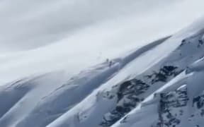 A group of skiers were caught in an avalanche.