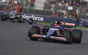RB driver Liam Lawson participates in Practice 2 of the Formula 1 Mexico City Grand Prix in Mexico City, Mexico, on October 25, 2024.