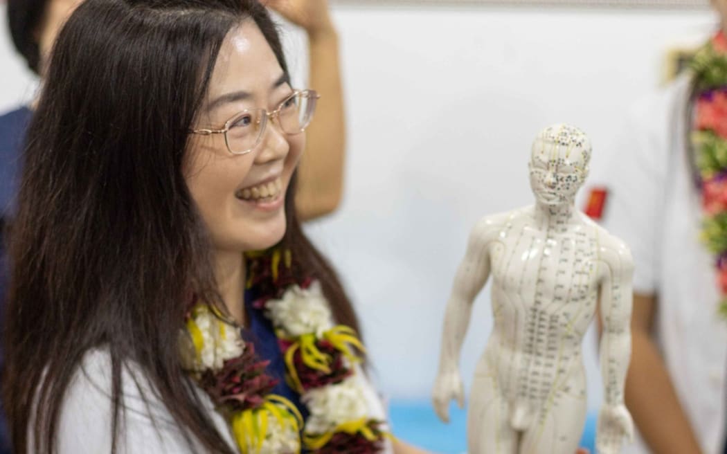The clinic was officially opened by Minister of Health Vaaaoao Salumalo Alofipo and Ambassador of China to Samoa Fei Mingxing.