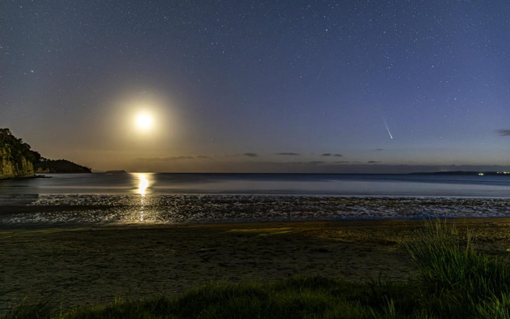 Taken from Orewa (Arundel Reserve) 28 September with the moon.