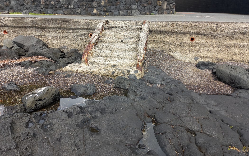 Auckland Council has spent $263,000 replacing four steps of concrete steps along the North Shore's Milford Beach.