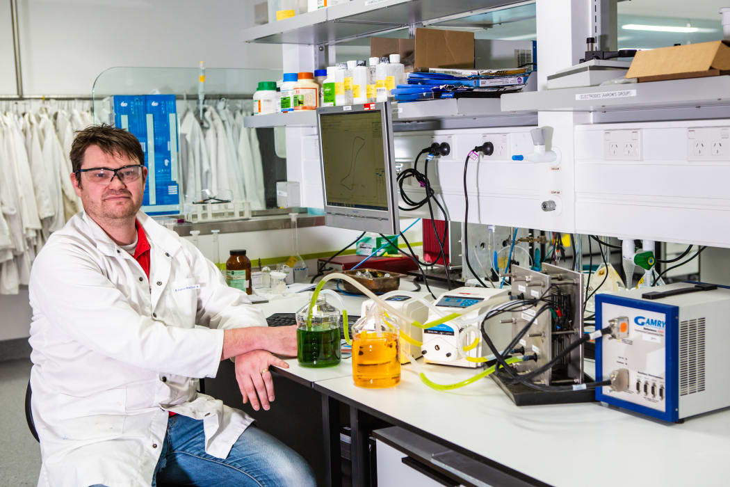 Associate Professor Aaron Marshall is developing redox flow battery systems as a cheap, robust solution to large-scale energy storage.
