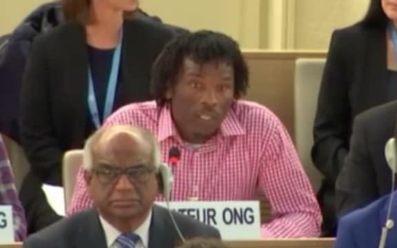 Abdul Aziz Muhamat at the UN Human Rights Council.