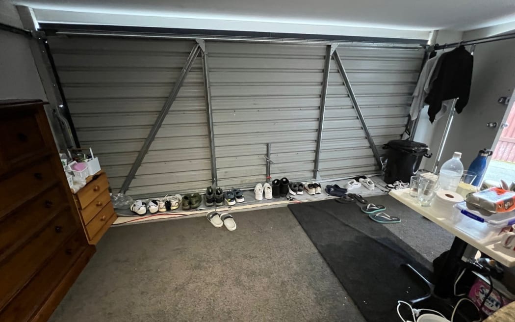 Garage in Queenstown used as accommodation