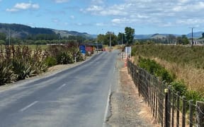 The road up to Waikeria Prison.