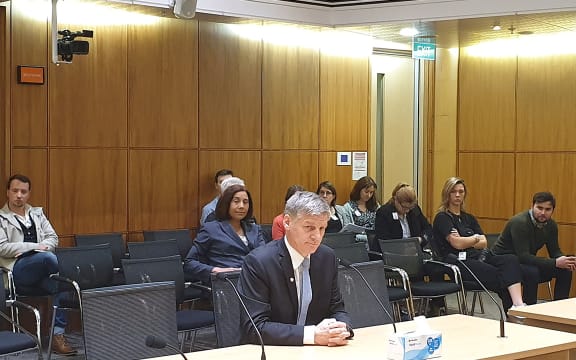 Sir Bill English at speaks to the Health Select Committee on abortion law reform.