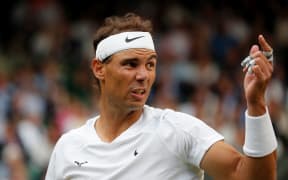 Rafael Nadal at Wimbledon 2022.