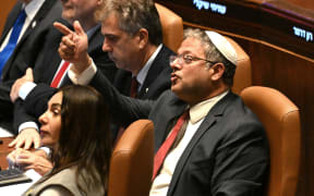 Israel's Minister of National Security Itamar Ben-Gvir, gestures during the opening of the 25th Parliament session in Jerusalem on 28 October, 2024.