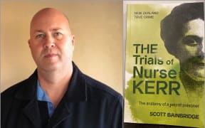 Image of author Scott Bainbridge and cover of The Trials of Nurse Kerr.