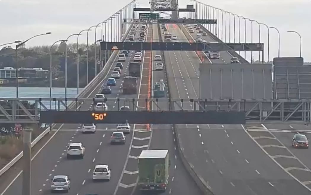 Extra lanes were opened on Wednesday after a damaged strut was repaired.