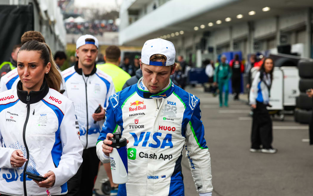 Liam Lawson during the Formula One Japanese Grand Prix in Suzuka.