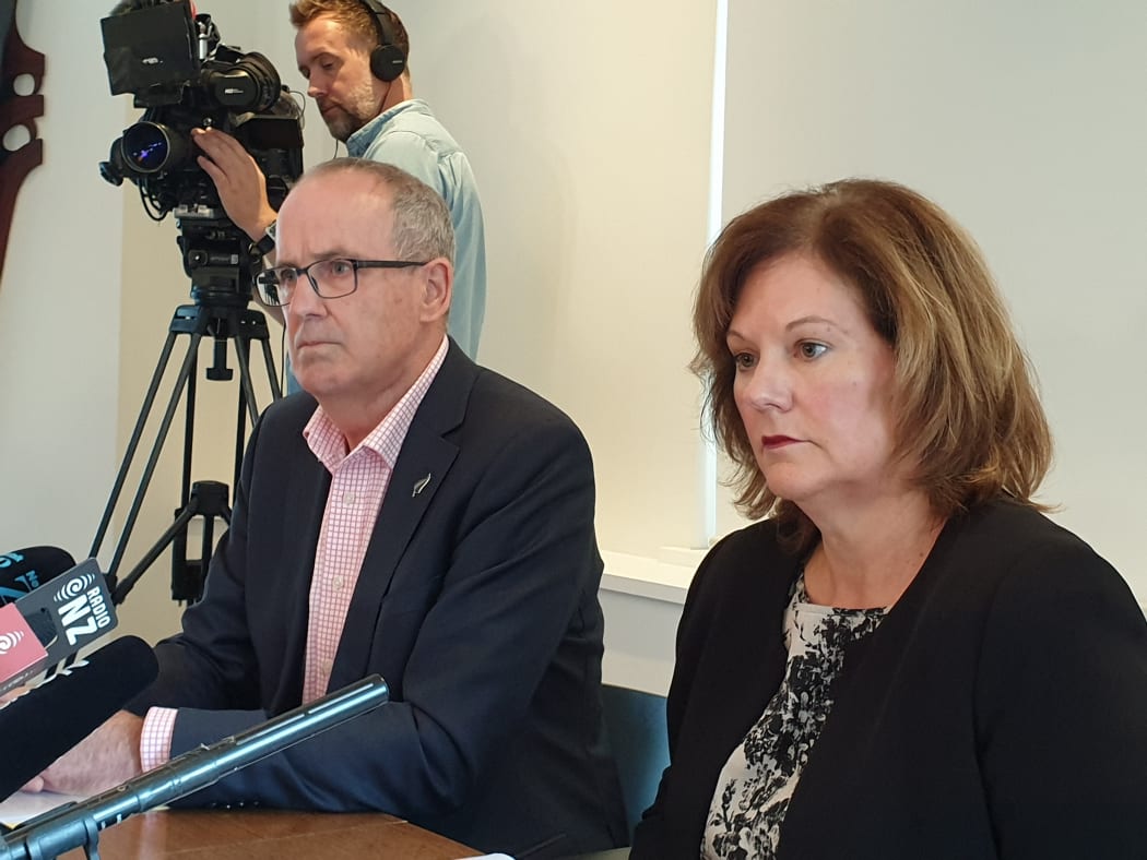 Former Auditor-General Martin Matthews, with Mary Scholtens QC.