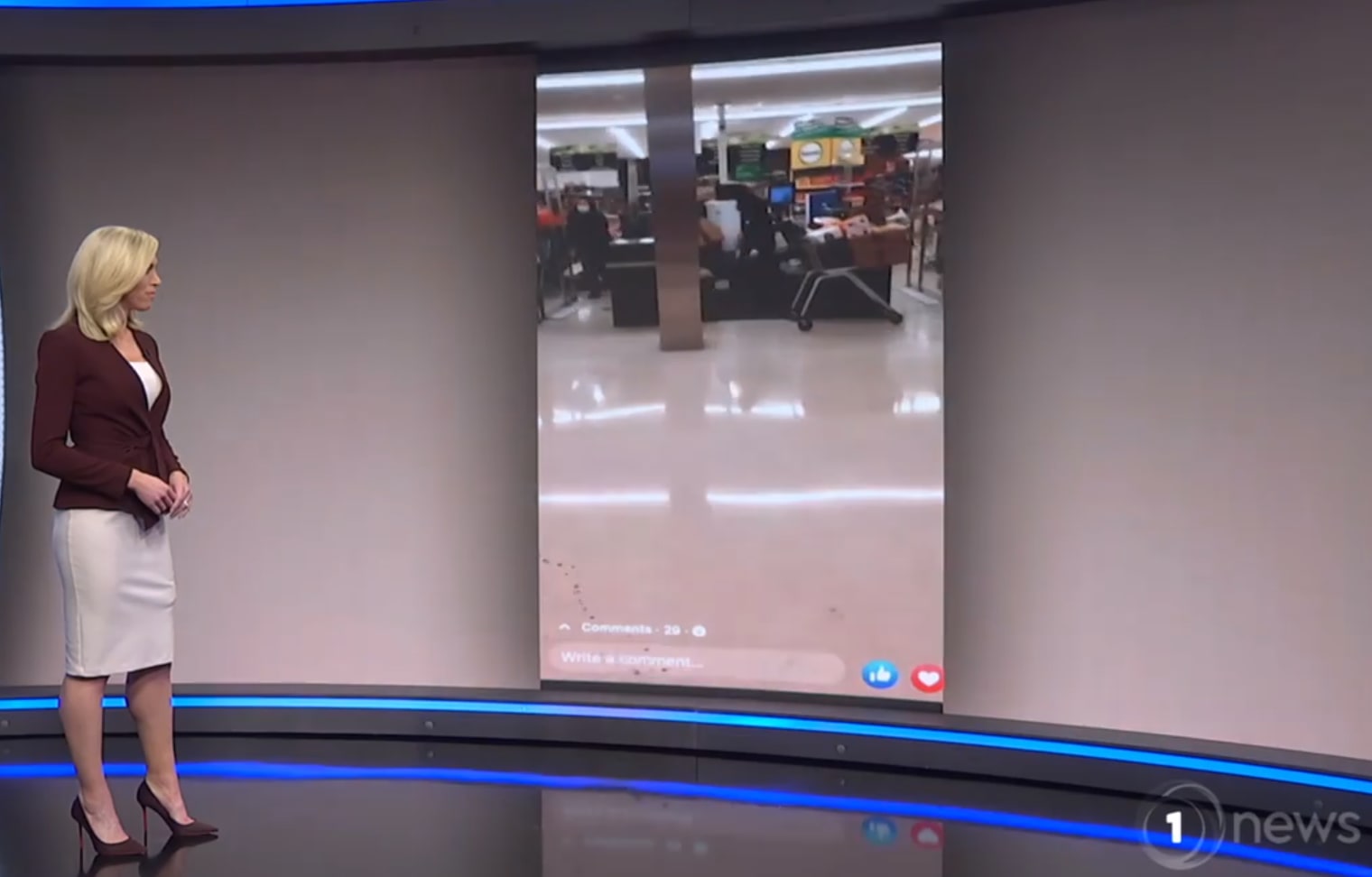 TVNZ 1 News on Friday began with on Friday confronting scenes of the attack.