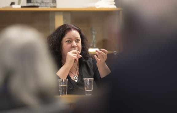 Cherie Chapman, Labour candidate for Clutha/Southland speaks to residents in Winton