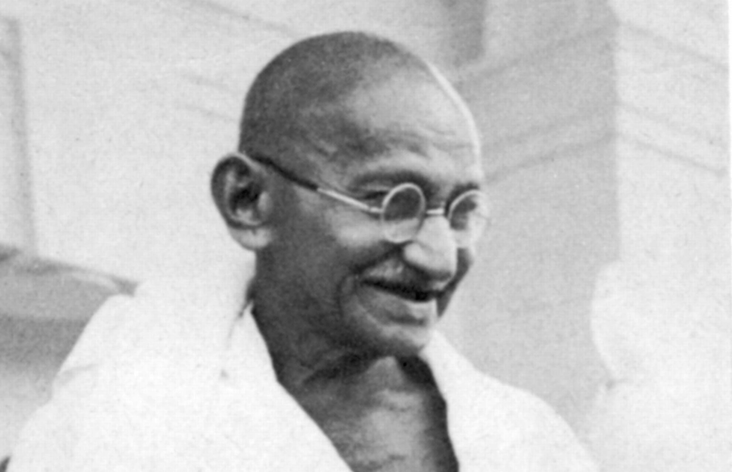 Mohondas Karamchand Gandhi (1869-1948), known as Mahatma (Great Soul).