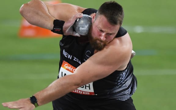 Tom Walsh on his way to gold at the Gold Coast Commonwealth Games.