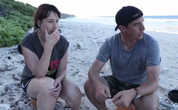 Stuff's Andrea Vance and Iain McGregor stuck on a desert island dump.