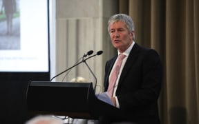 Agriculture Minister Damien O'Connor at the announcement of the government's plans for environmental change and freshwater quality.